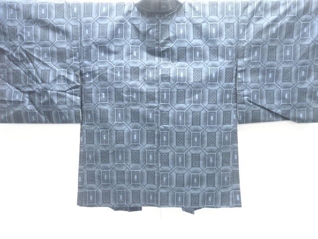 JAPANESE KIMONO / HAORI COAT / MURAYAMA OSHIMA TUMUGI / WOVEN SHOKKOMON 